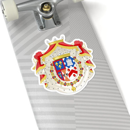 Coat of Arms of Francisco de Paula de Borbón y Castellví (Ireland) (Coat of Arms) STICKER Vinyl Kiss-Cut Decal - The Sticker Space