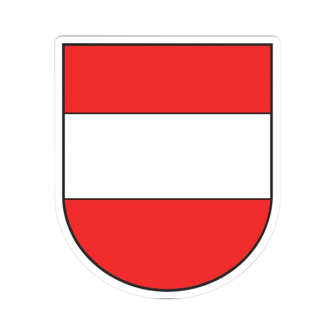 Coat of arms of Freistadt (Austria) (Coat of Arms) STICKER Vinyl Kiss-Cut Decal 3 Inch White - The Sticker Space