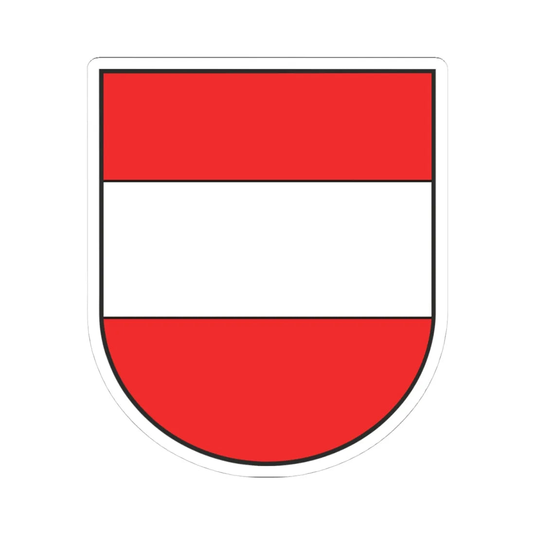 Coat of arms of Freistadt (Austria) (Coat of Arms) STICKER Vinyl Kiss-Cut Decal 4 Inch White - The Sticker Space