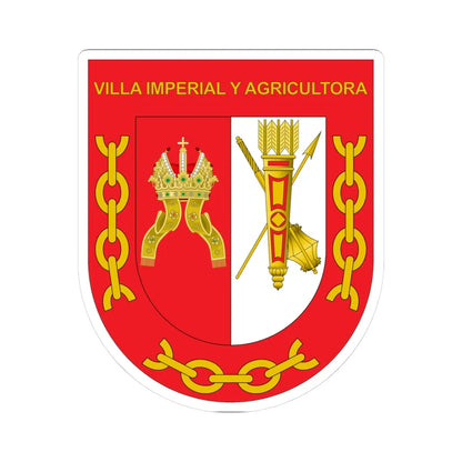 Coat of arms of Funza (Colombia) (Coat of Arms) STICKER Vinyl Kiss-Cut Decal 3 Inch White - The Sticker Space