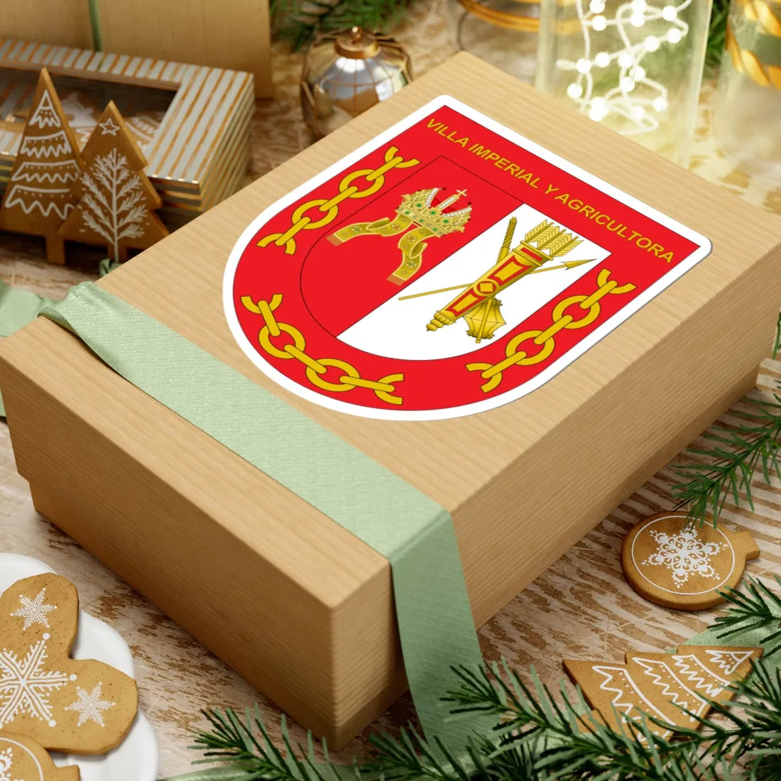 Coat of arms of Funza (Colombia) (Coat of Arms) STICKER Vinyl Kiss-Cut Decal - The Sticker Space