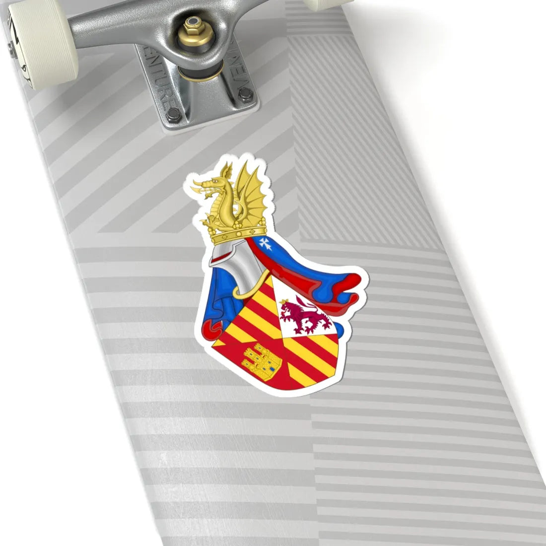 Coat of Arms of Future John II of Aragon as Prince (Spain) (Coat of Arms) STICKER Vinyl Kiss-Cut Decal - The Sticker Space
