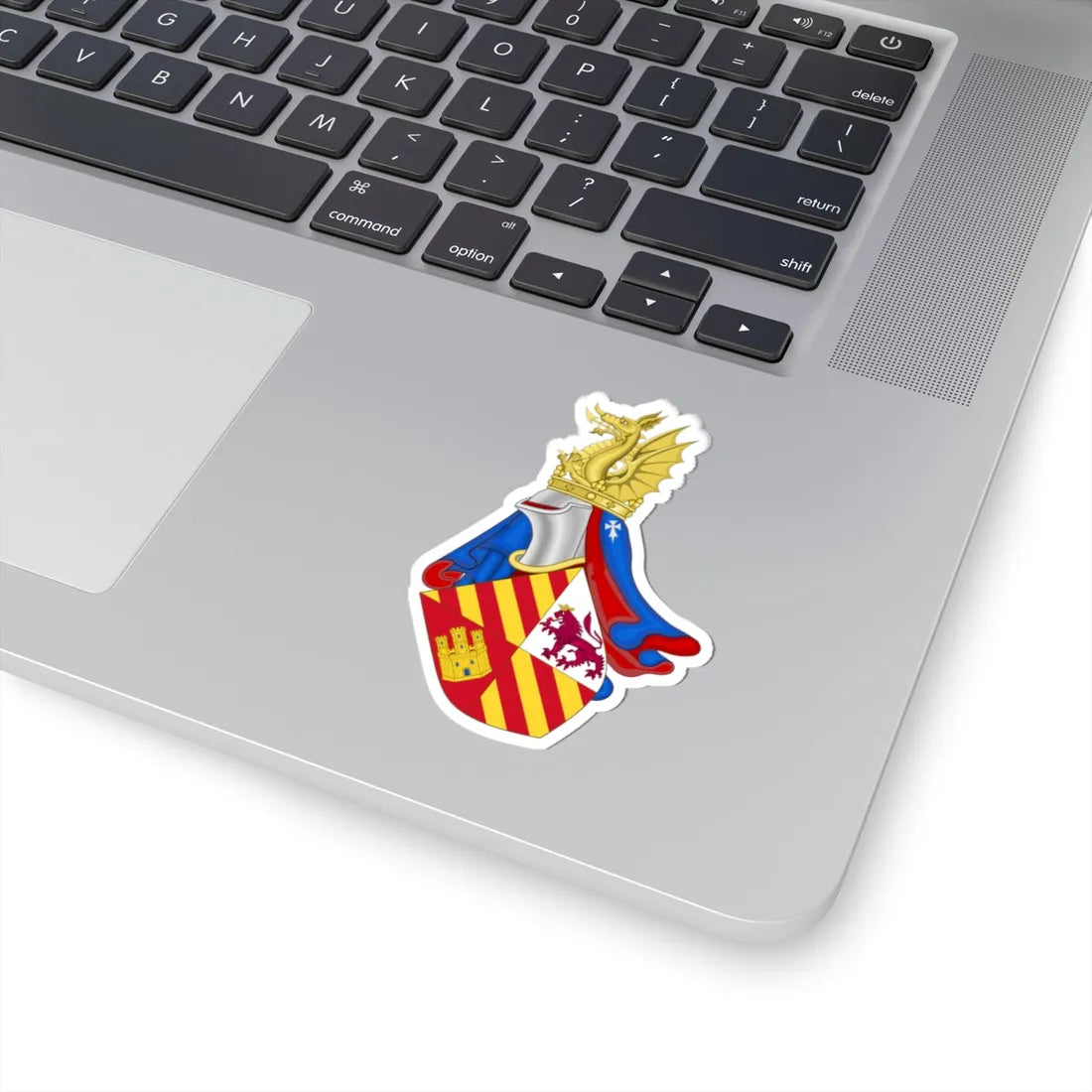 Coat of Arms of Future John II of Aragon as Prince (Spain) (Coat of Arms) STICKER Vinyl Kiss-Cut Decal - The Sticker Space