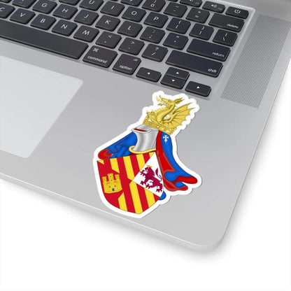 Coat of Arms of Future John II of Aragon as Prince (Spain) (Coat of Arms) STICKER Vinyl Kiss-Cut Decal - The Sticker Space