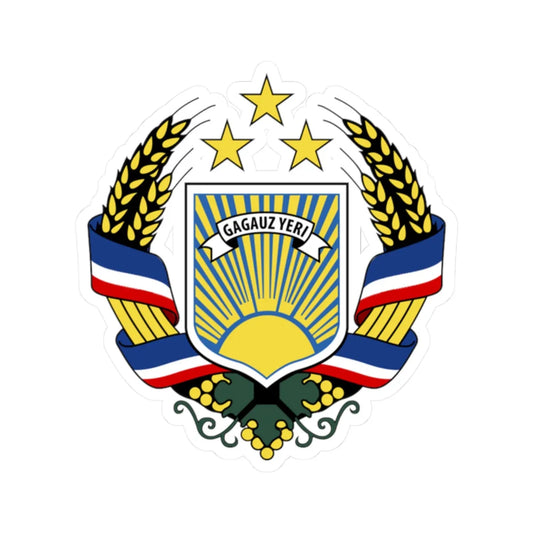 Coat of arms of Gagauzia (Moldova) (Coat of Arms) STICKER Vinyl Kiss-Cut Decal 2 Inch White - The Sticker Space
