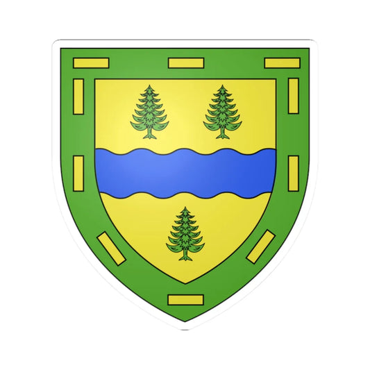 Coat of arms of Gatineau (Canada) (Coat of Arms) STICKER Vinyl Kiss-Cut Decal 2 Inch White - The Sticker Space