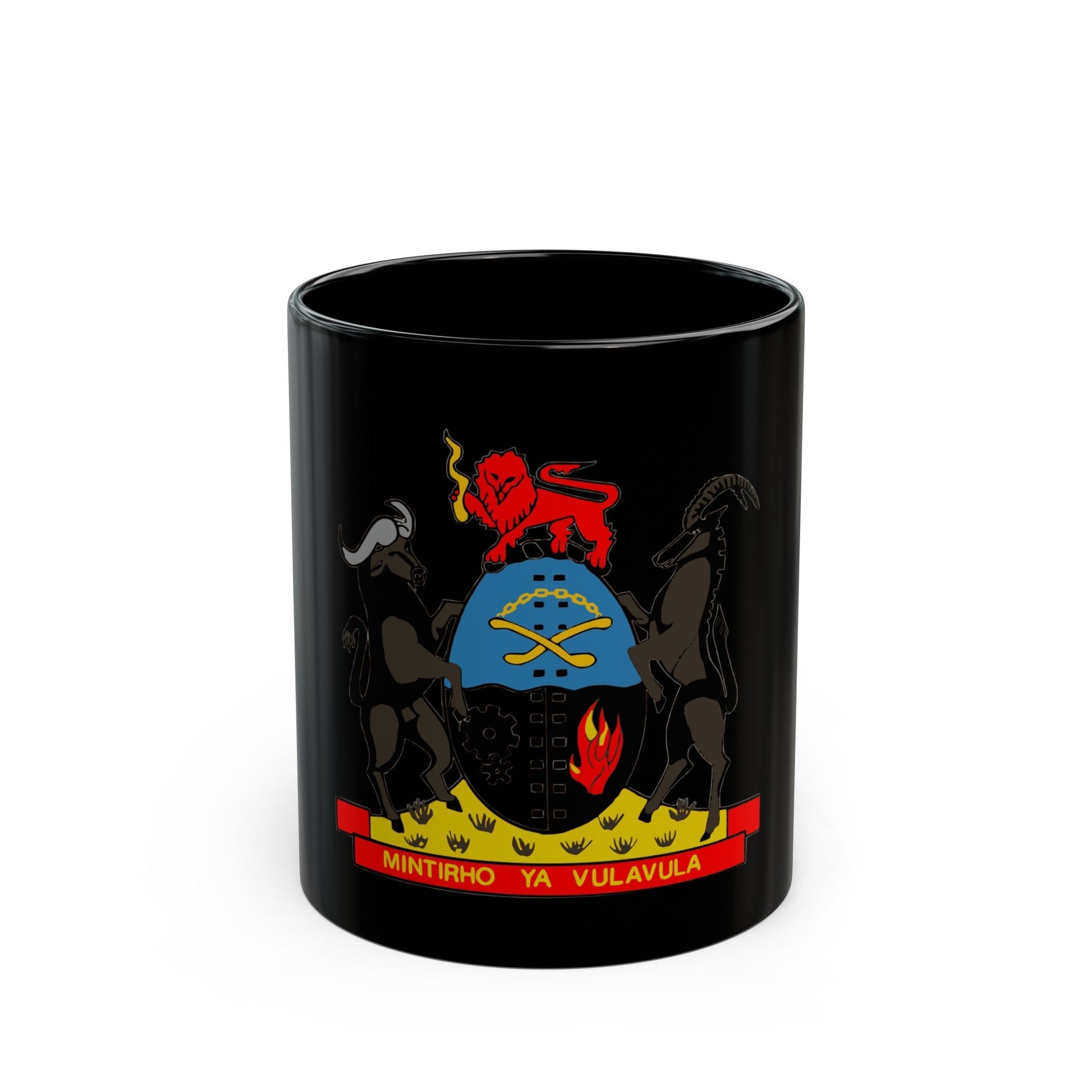 Coat of arms of Gazankulu - Black Coffee Mug-11oz-The Sticker Space