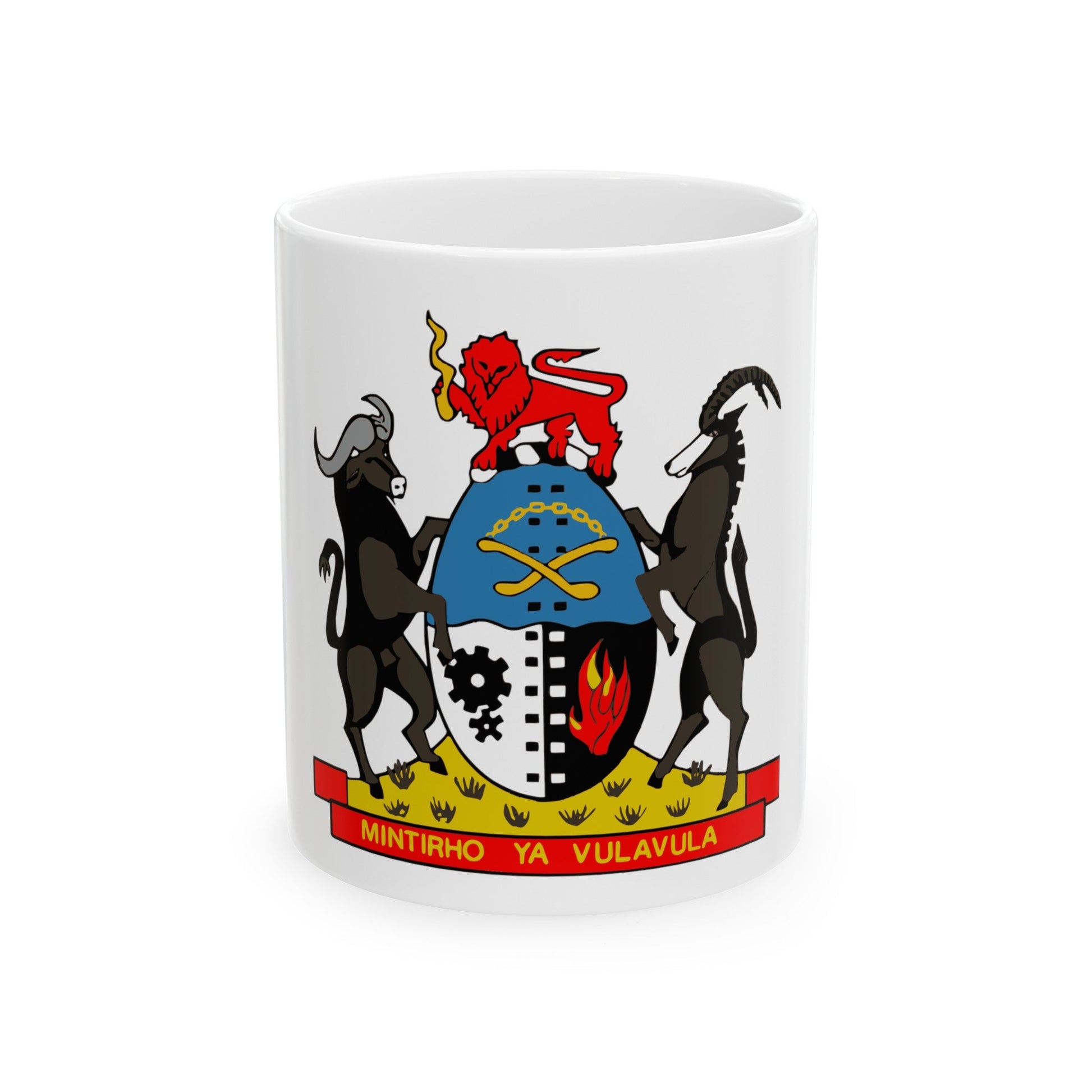 Coat of arms of Gazankulu - White Coffee Mug-11oz-The Sticker Space