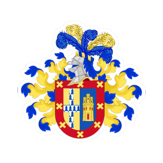 Coat of Arms of Güemes (Argentina) (Coat of Arms) STICKER Vinyl Kiss-Cut Decal 2 Inch White - The Sticker Space