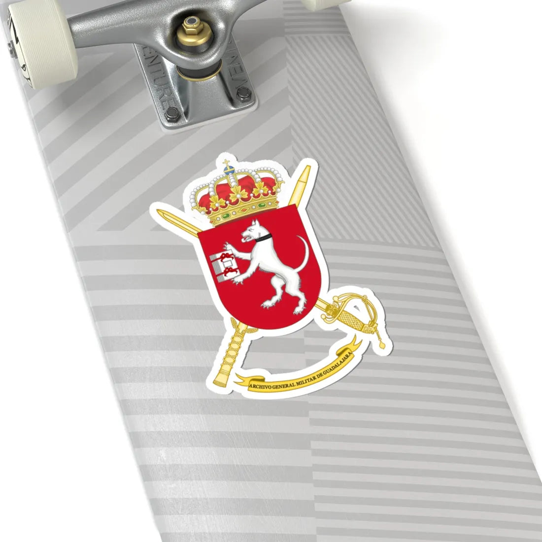 Coat of Arms of General Military Archives of Guadalajara (Spain) (Coat of Arms) STICKER Vinyl Kiss-Cut Decal - The Sticker Space