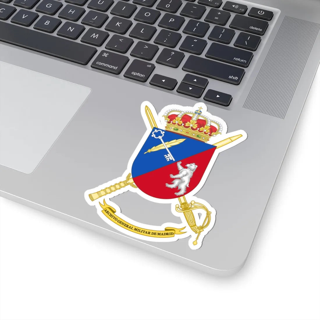 Coat of Arms of General Military Archives of Madrid (Spain) (Coat of Arms) STICKER Vinyl Kiss-Cut Decal - The Sticker Space