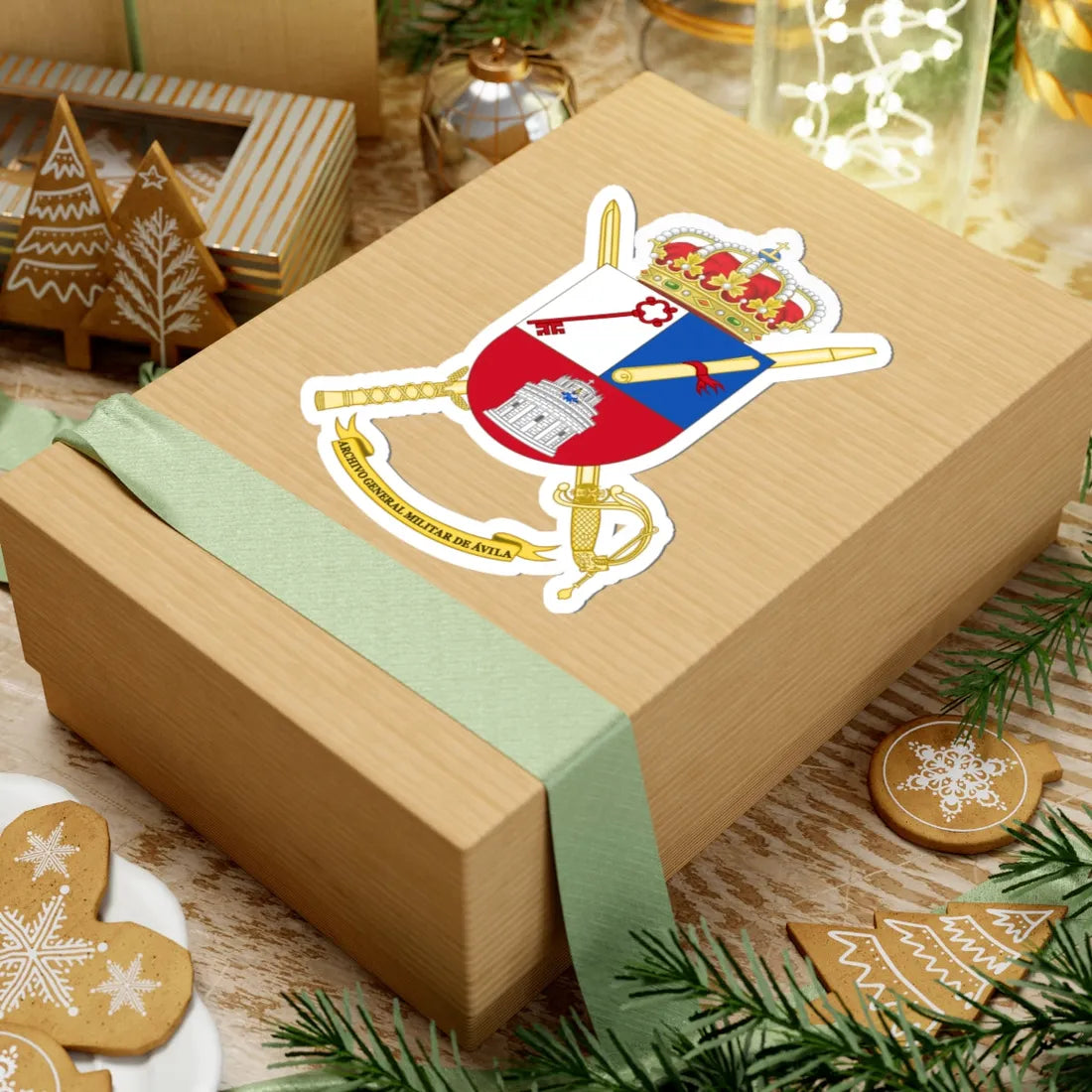 Coat of Arms of General Military Archives of Ávila (Spain) (Coat of Arms) STICKER Vinyl Kiss-Cut Decal - The Sticker Space