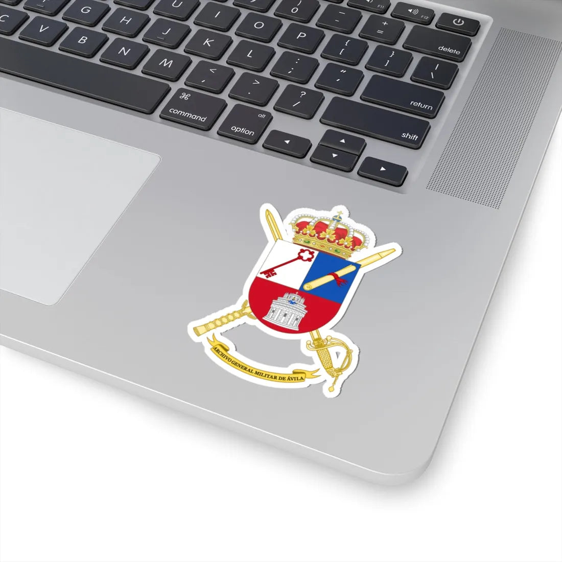 Coat of Arms of General Military Archives of Ávila (Spain) (Coat of Arms) STICKER Vinyl Kiss-Cut Decal - The Sticker Space