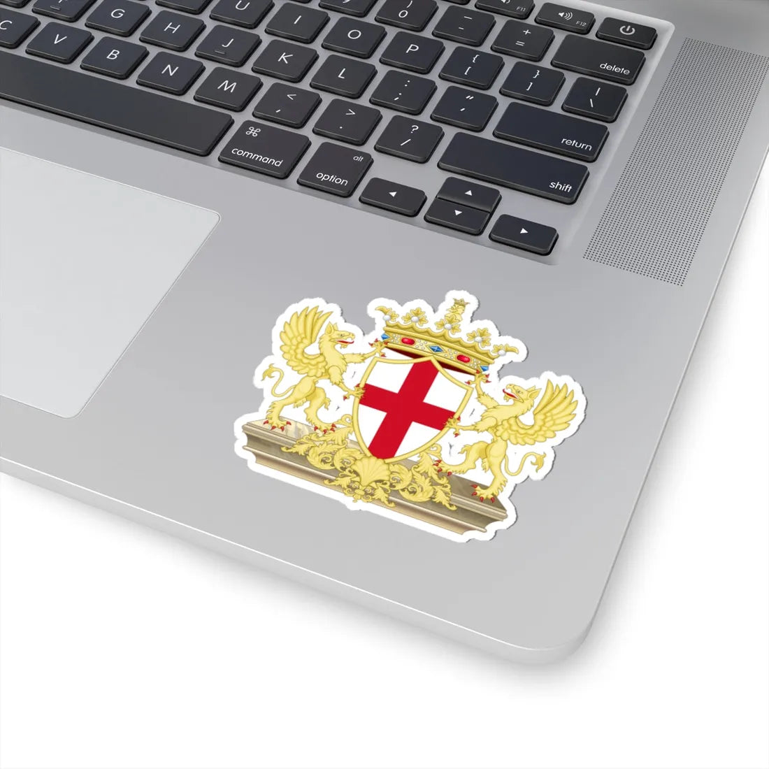 Coat of Arms of Genoa (Italy) (Coat of Arms) STICKER Vinyl Kiss-Cut Decal - The Sticker Space
