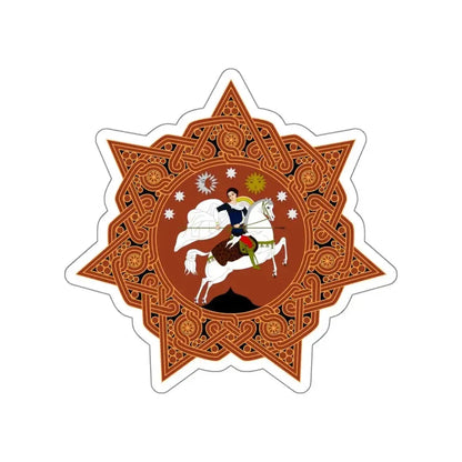 Coat of arms of Georgia (1918–1921, 1990–2004) STICKER Vinyl Die-Cut Decal - The Sticker Space