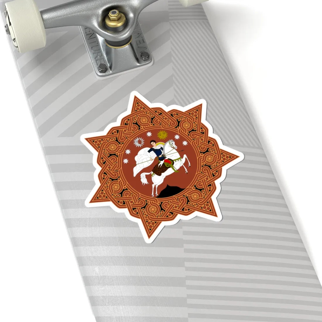 Coat of arms of Georgia 1990-2004 (Georgia) (Coat of Arms) STICKER Vinyl Kiss-Cut Decal - The Sticker Space