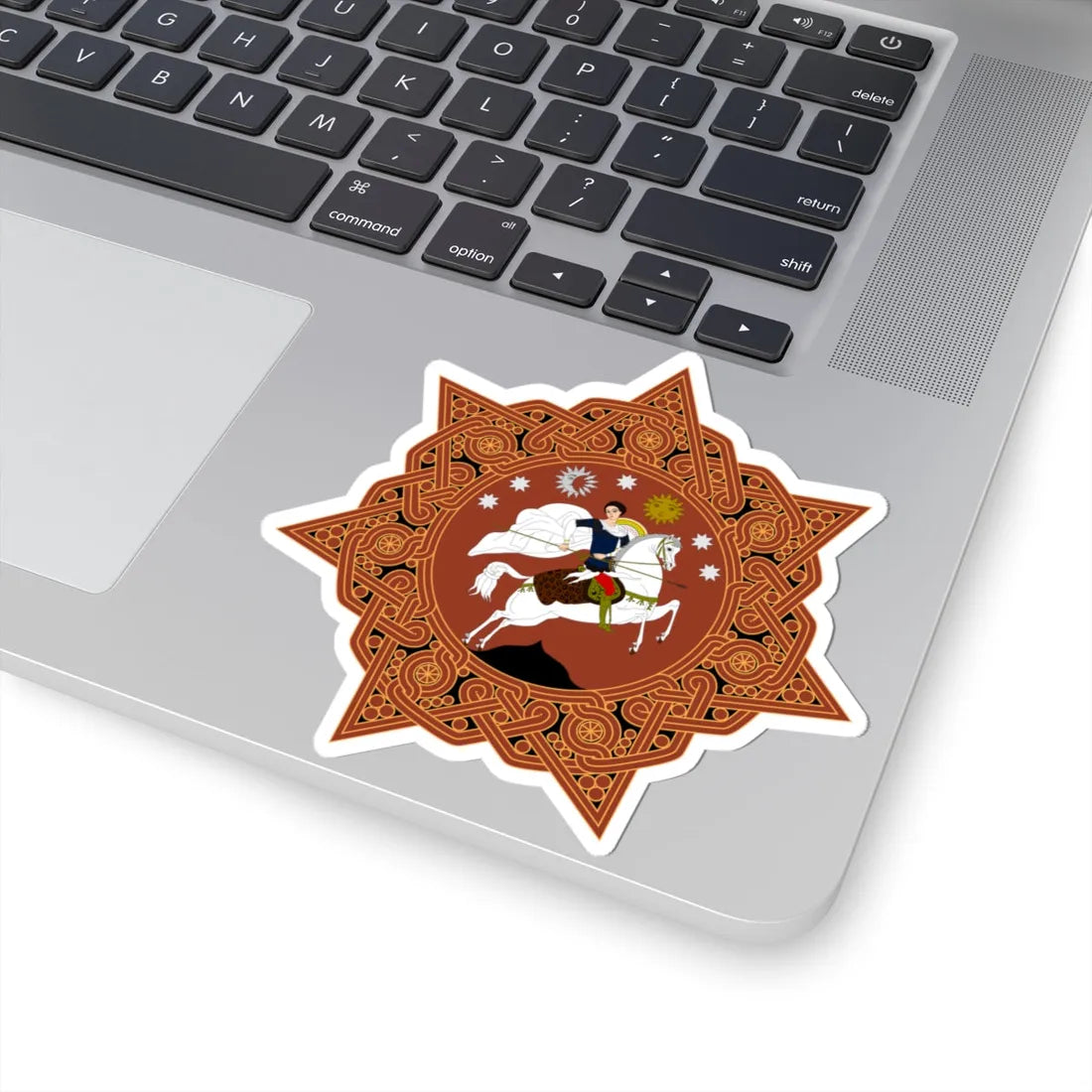 Coat of arms of Georgia 1990-2004 (Georgia) (Coat of Arms) STICKER Vinyl Kiss-Cut Decal - The Sticker Space