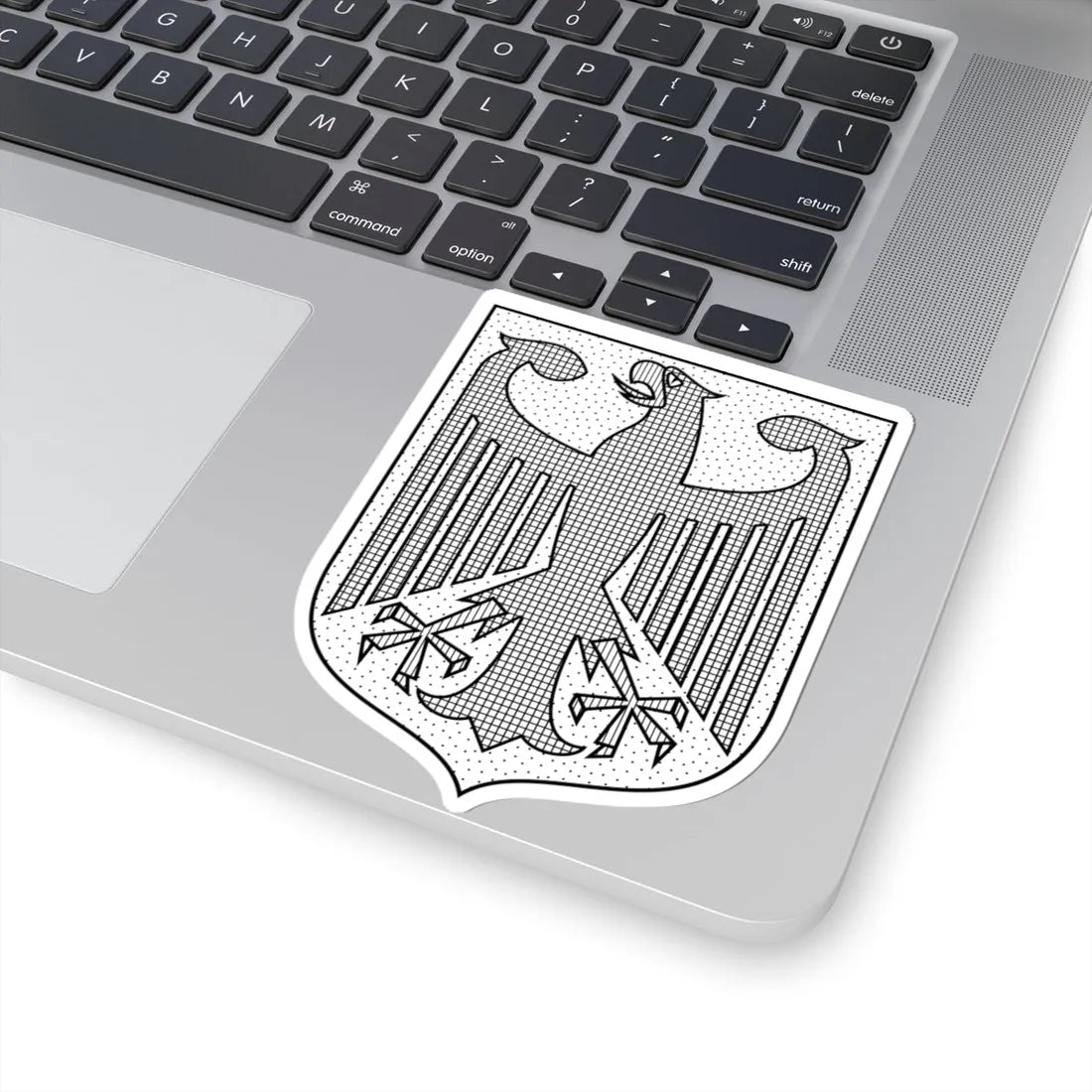 Coat of arms of Germany hatched (Germany) (Coat of Arms) STICKER Vinyl Kiss-Cut Decal - The Sticker Space