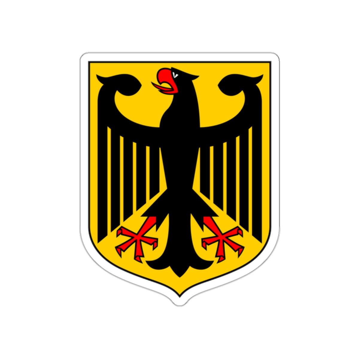 Coat of arms of Germany STICKER Vinyl Die-Cut Decal-White-The Sticker Space