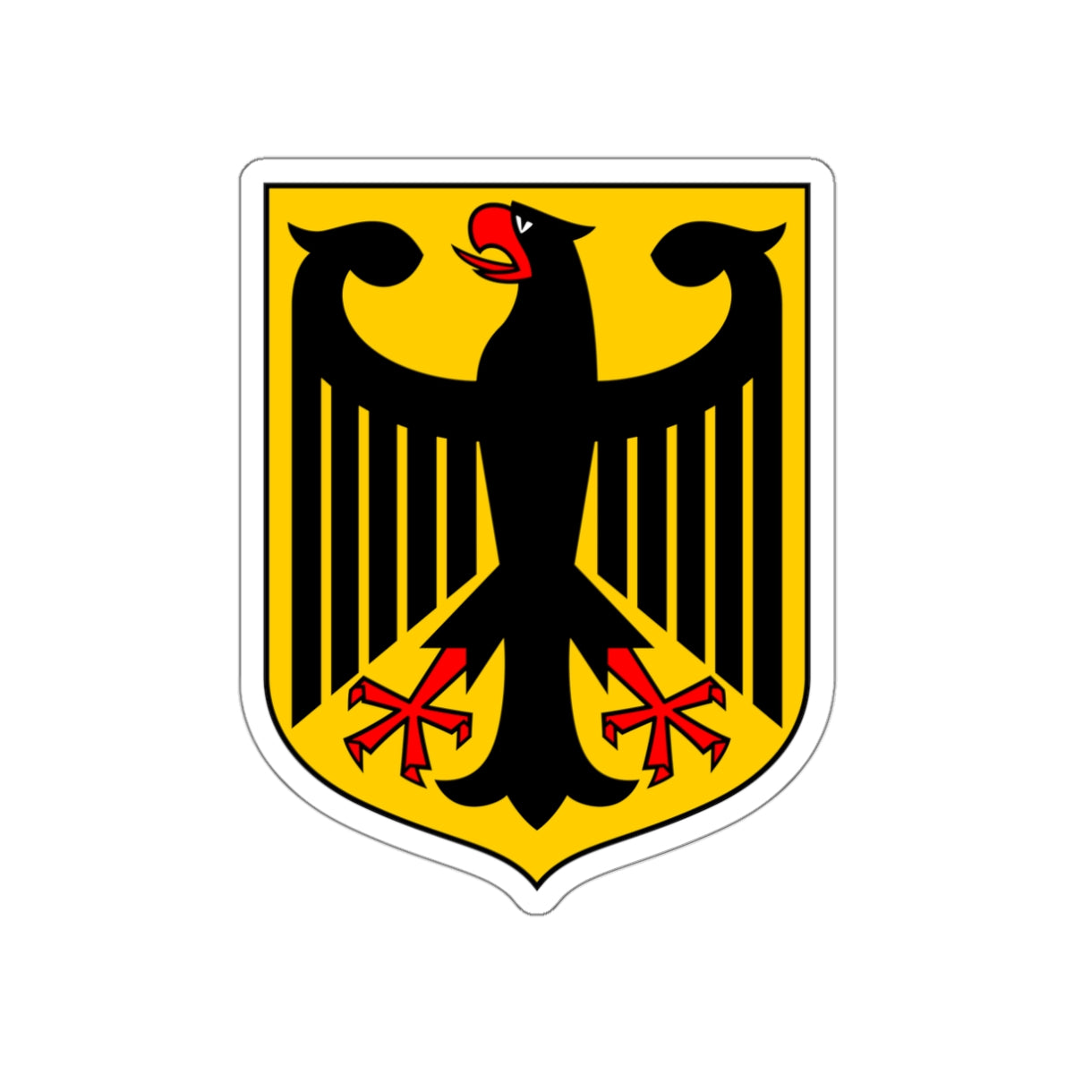 Coat of arms of Germany STICKER Vinyl Die-Cut Decal-White-The Sticker Space