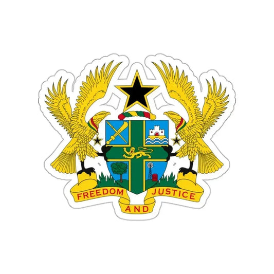 Coat of arms of Ghana STICKER Vinyl Die-Cut Decal 2 Inch - The Sticker Space
