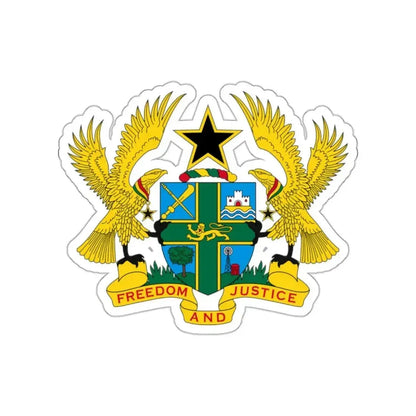 Coat of arms of Ghana STICKER Vinyl Die-Cut Decal - The Sticker Space