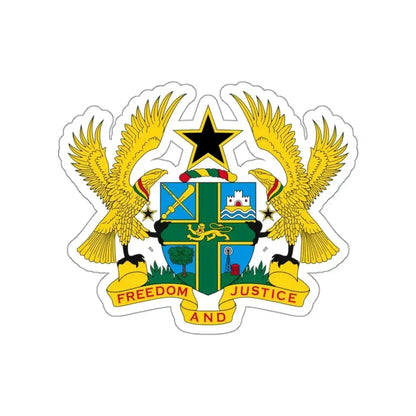 Coat of arms of Ghana STICKER Vinyl Die-Cut Decal - The Sticker Space