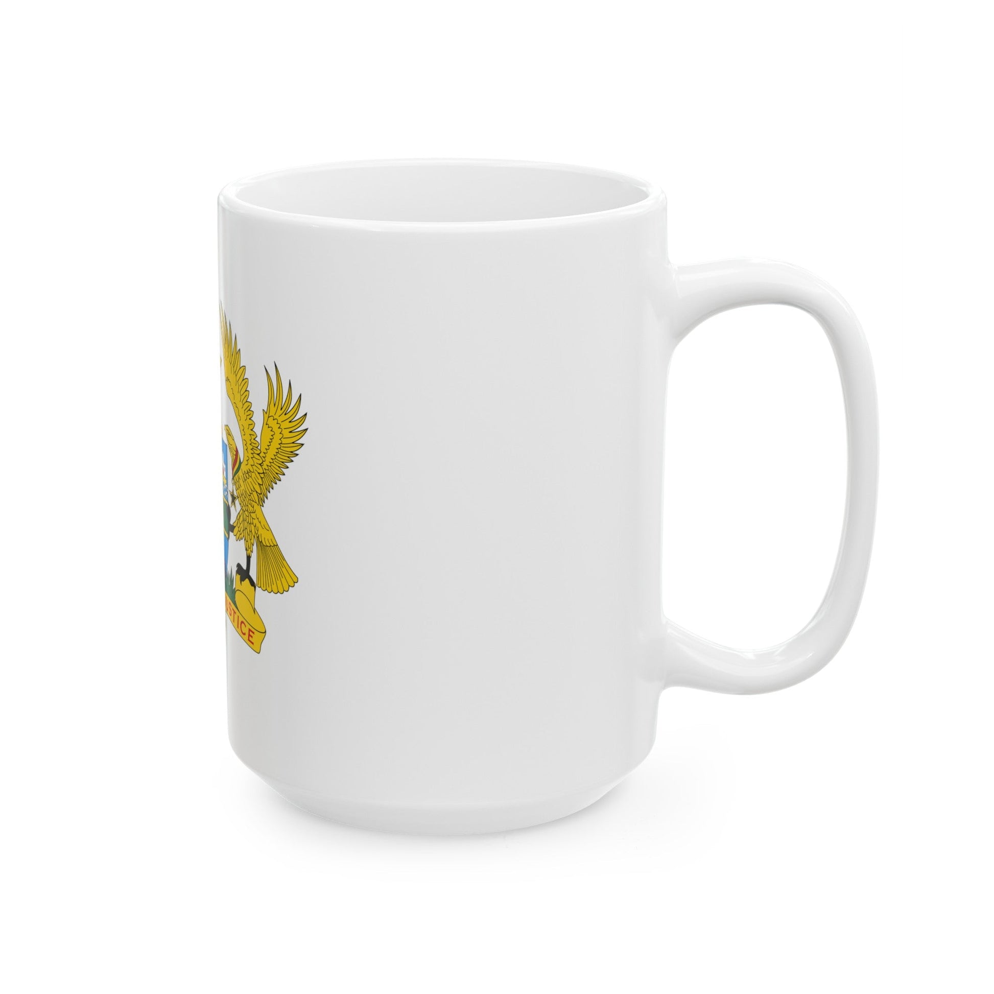 Coat of arms of Ghana - White Coffee Mug-The Sticker Space