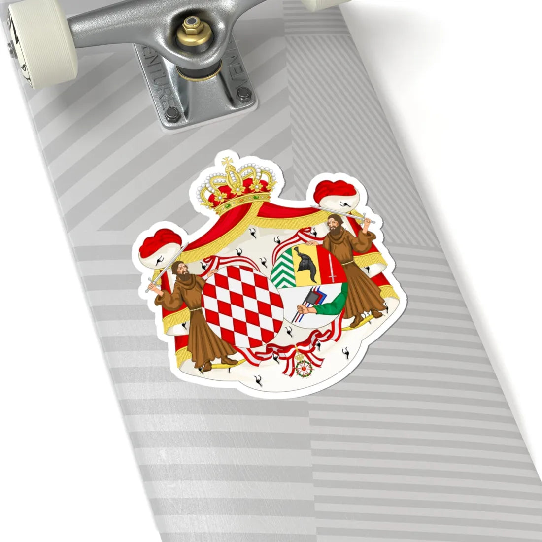 Coat of Arms of Ghislaine Princess of Monaco (Spain) (Coat of Arms) STICKER Vinyl Kiss-Cut Decal - The Sticker Space