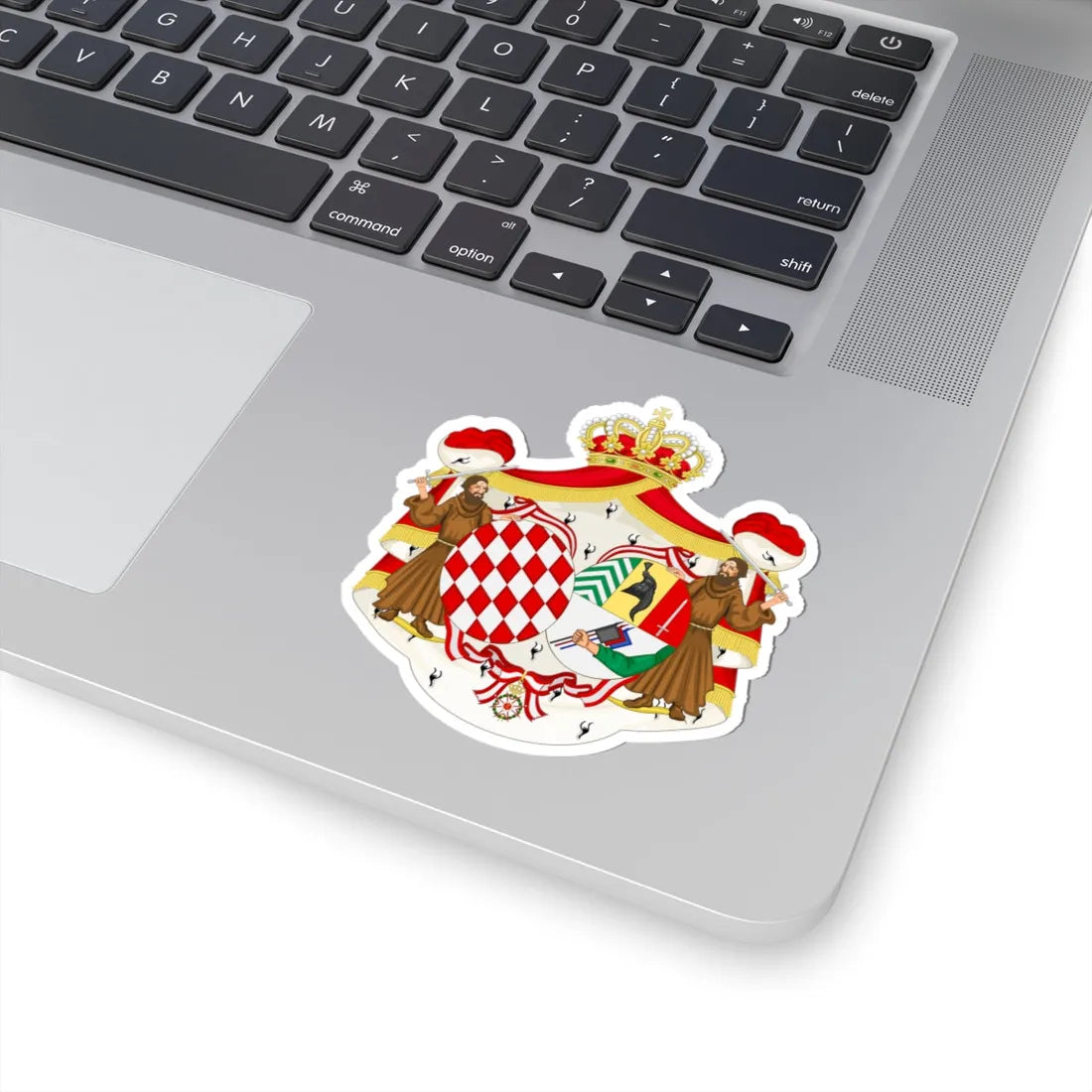 Coat of Arms of Ghislaine Princess of Monaco (Spain) (Coat of Arms) STICKER Vinyl Kiss-Cut Decal - The Sticker Space