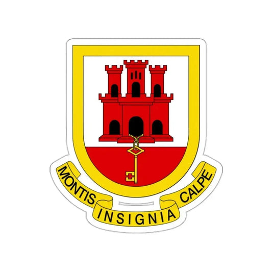 Coat of arms of Gibraltar STICKER Vinyl Die-Cut Decal 2 Inch - The Sticker Space