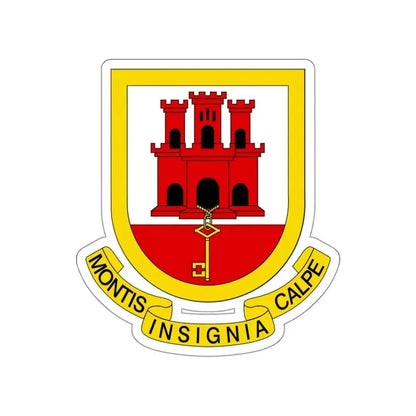 Coat of arms of Gibraltar STICKER Vinyl Die-Cut Decal 3 Inch - The Sticker Space
