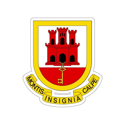 Coat of arms of Gibraltar STICKER Vinyl Die-Cut Decal 4 Inch - The Sticker Space