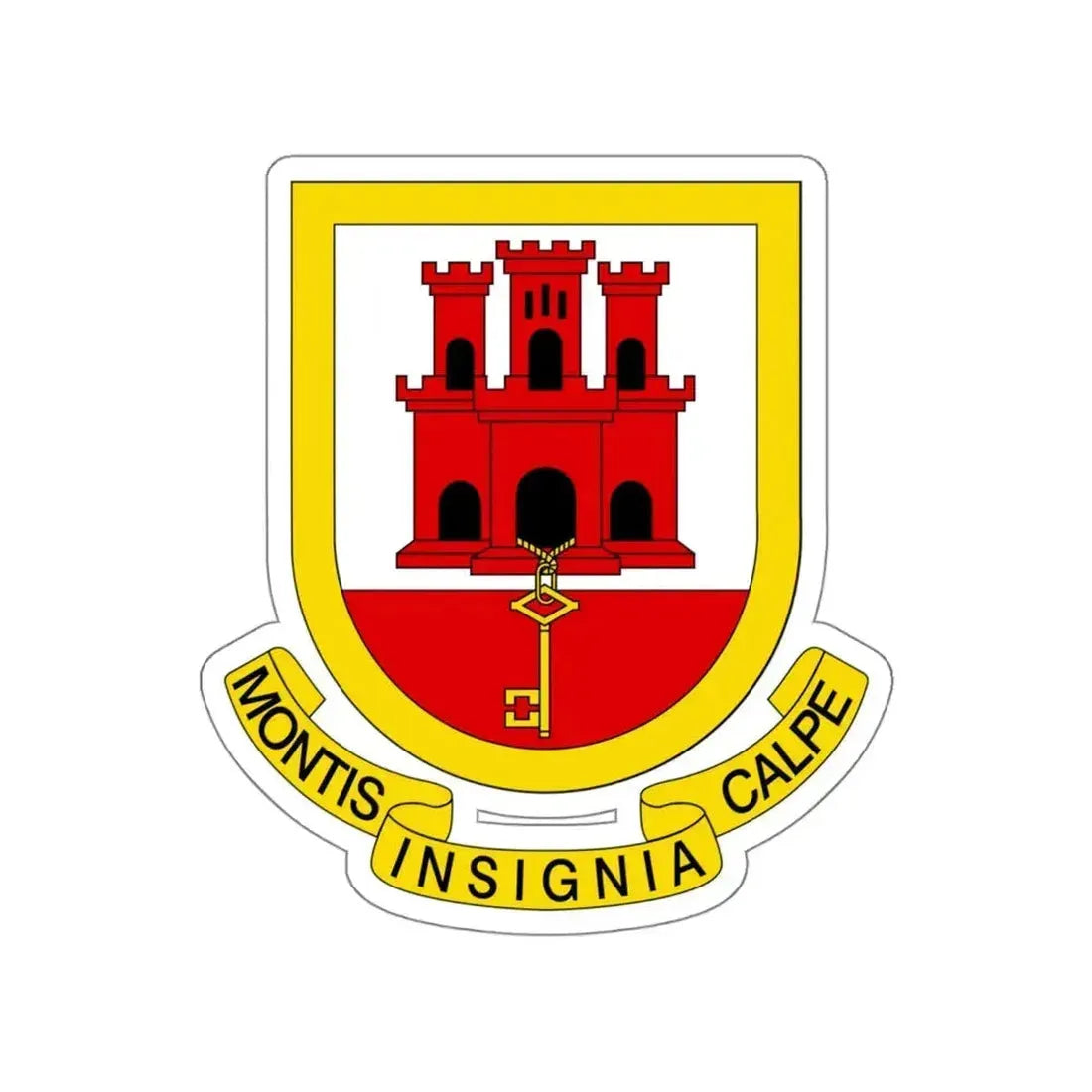Coat of arms of Gibraltar STICKER Vinyl Die-Cut Decal 5 Inch - The Sticker Space
