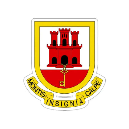 Coat of arms of Gibraltar STICKER Vinyl Die-Cut Decal - The Sticker Space