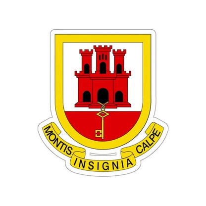 Coat of arms of Gibraltar STICKER Vinyl Die-Cut Decal - The Sticker Space