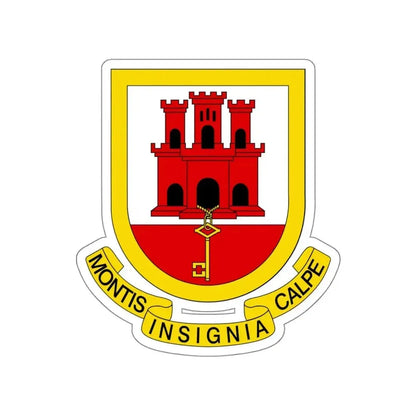 Coat of arms of Gibraltar STICKER Vinyl Die-Cut Decal - The Sticker Space
