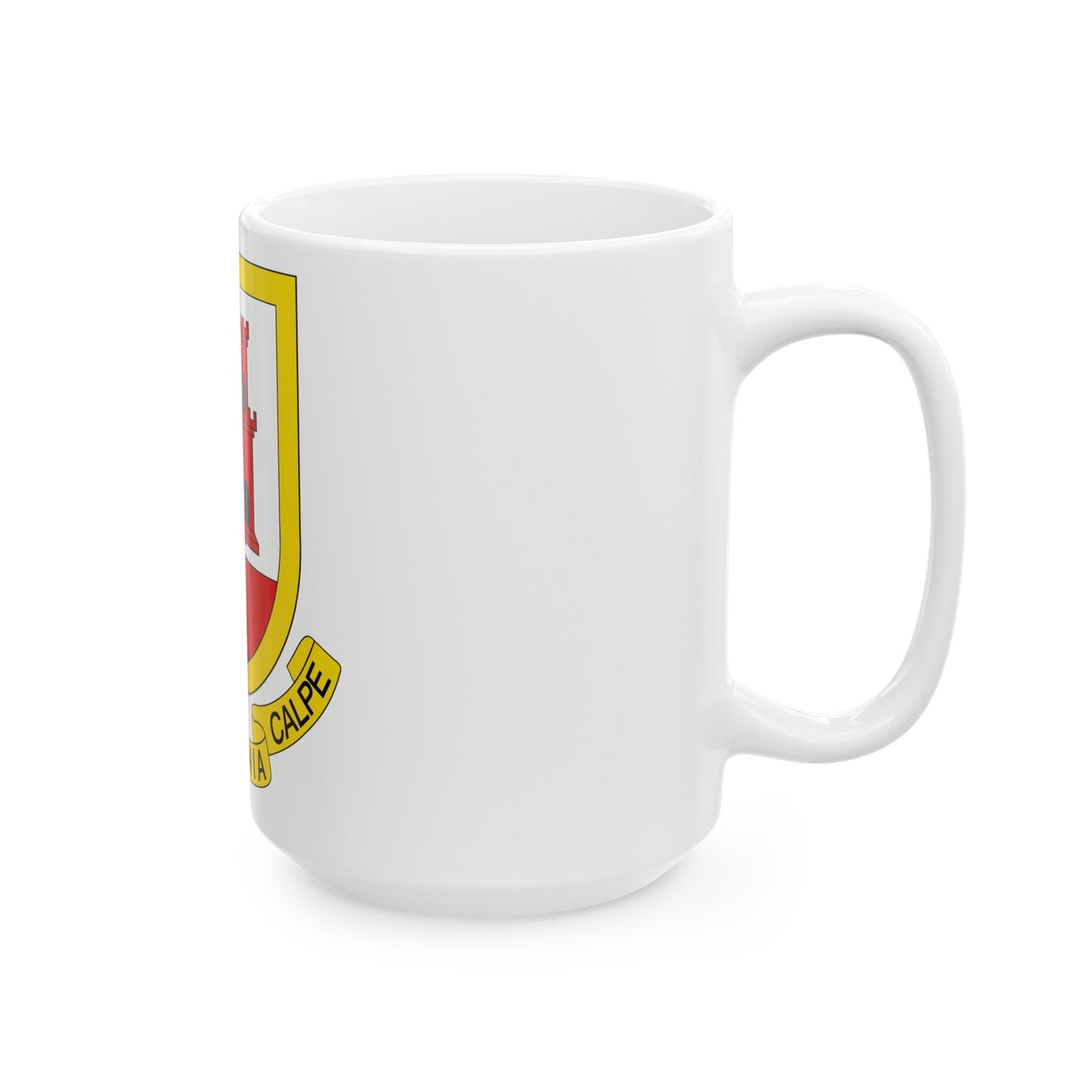 Coat of arms of Gibraltar - White Coffee Mug-The Sticker Space