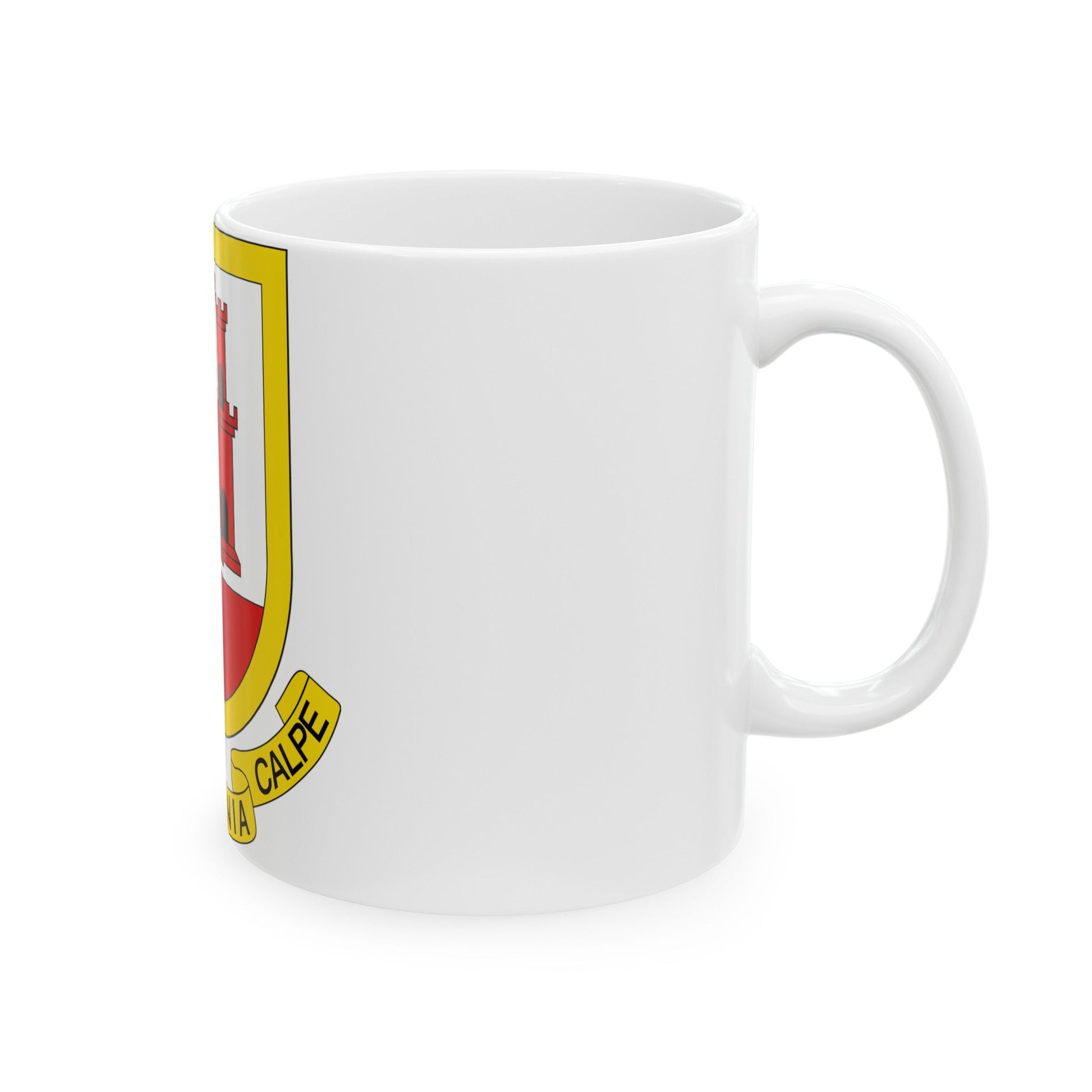 Coat of arms of Gibraltar - White Coffee Mug-The Sticker Space