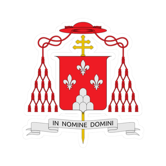 Coat of arms of Giovanni Battista Montini (Italy) (Coat of Arms) STICKER Vinyl Kiss-Cut Decal 2 Inch White - The Sticker Space