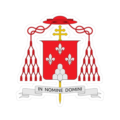 Coat of arms of Giovanni Battista Montini (Italy) (Coat of Arms) STICKER Vinyl Kiss-Cut Decal 3 Inch White - The Sticker Space