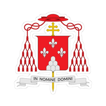 Coat of arms of Giovanni Battista Montini (Italy) (Coat of Arms) STICKER Vinyl Kiss-Cut Decal 4 Inch White - The Sticker Space