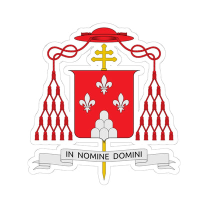 Coat of arms of Giovanni Battista Montini (Italy) (Coat of Arms) STICKER Vinyl Kiss-Cut Decal 6 Inch White - The Sticker Space