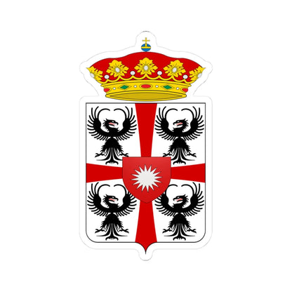 Coat of arms of Giulio Cesare Gonzaga di Bozzolo (Italy) (Coat of Arms) STICKER Vinyl Kiss-Cut Decal 3 Inch White - The Sticker Space