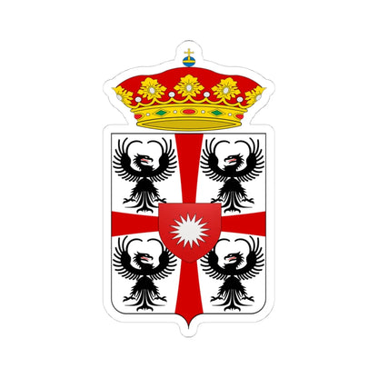Coat of arms of Giulio Cesare Gonzaga di Bozzolo (Italy) (Coat of Arms) STICKER Vinyl Kiss-Cut Decal 4 Inch White - The Sticker Space