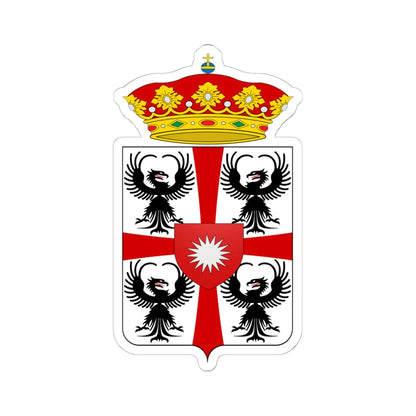 Coat of arms of Giulio Cesare Gonzaga di Bozzolo (Italy) (Coat of Arms) STICKER Vinyl Kiss-Cut Decal 6 Inch White - The Sticker Space