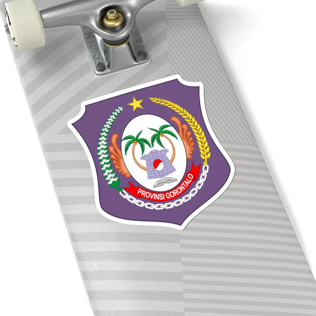 Coat of arms of Gorontalo (Indonesia) (Coat of Arms) STICKER Vinyl Kiss-Cut Decal - The Sticker Space