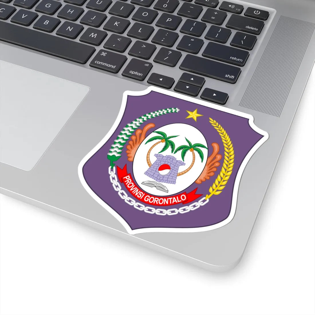 Coat of arms of Gorontalo (Indonesia) (Coat of Arms) STICKER Vinyl Kiss-Cut Decal - The Sticker Space