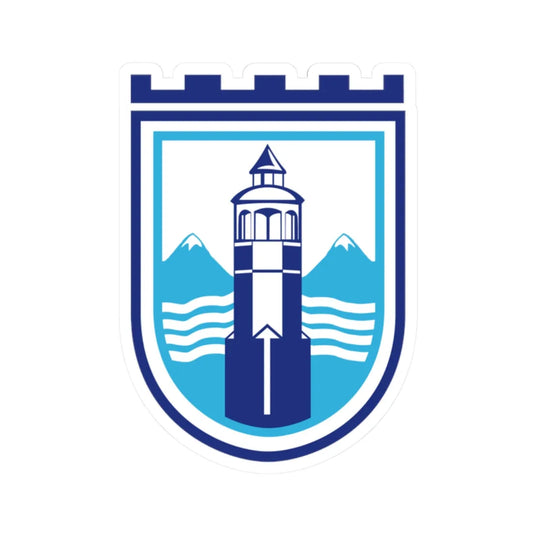 Coat of arms of Gostivar Municipality (North Macedonia) (Coat of Arms) STICKER Vinyl Kiss-Cut Decal 2 Inch White - The Sticker Space