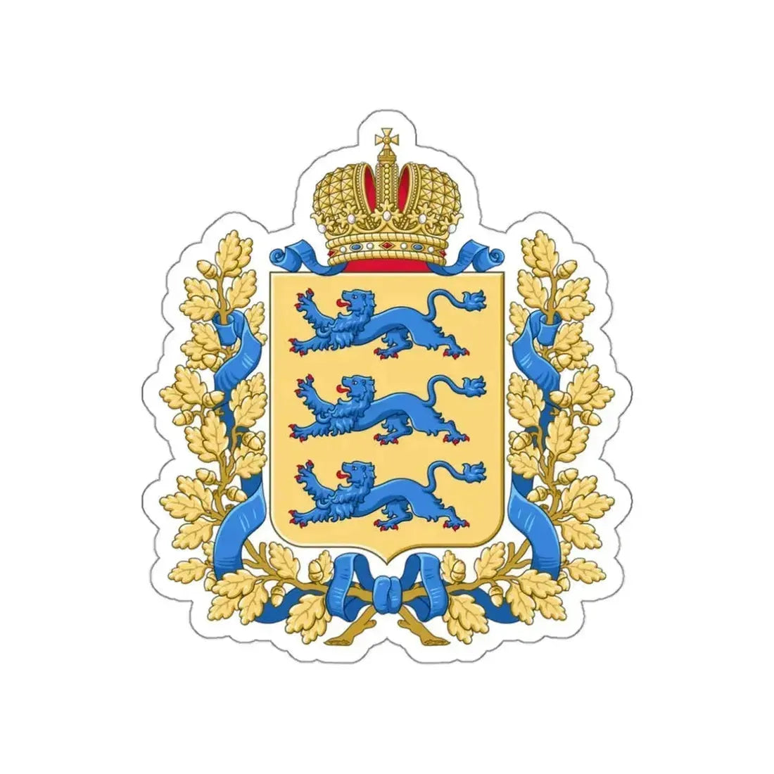 Coat of arms of Governorate of Estonia STICKER Vinyl Die-Cut Decal 3 Inch - The Sticker Space